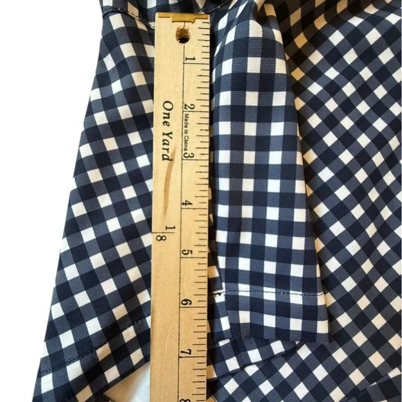 Callaway | Opti-Dr Golf Mid Rise Gingham Checkered Pattern Shorts Pockets Size 8 - Picture 4 of 8